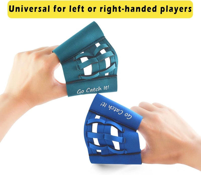 Clocean Webglove Training Glove for Youth and Adults Breathable and Durable Works for Golf-Sized Practice Balls Web Glove Mini Training Baseball Softball Glove Two Finger Web Glove Catcher (Green) - Image 4